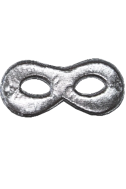 MASCHERA LAMINATA ARGENTO 